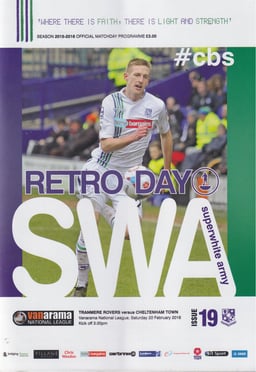 Tranmere Rovers v Cheltenham Match Programme 2016-02-20